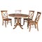 International Concepts Round 36 in Round Extension Dining Table with 4 Chairs, Distressed Oak, 36 in W, 48 in L, 29.3 in H K42-36RXT-C613-4 - alternate 1